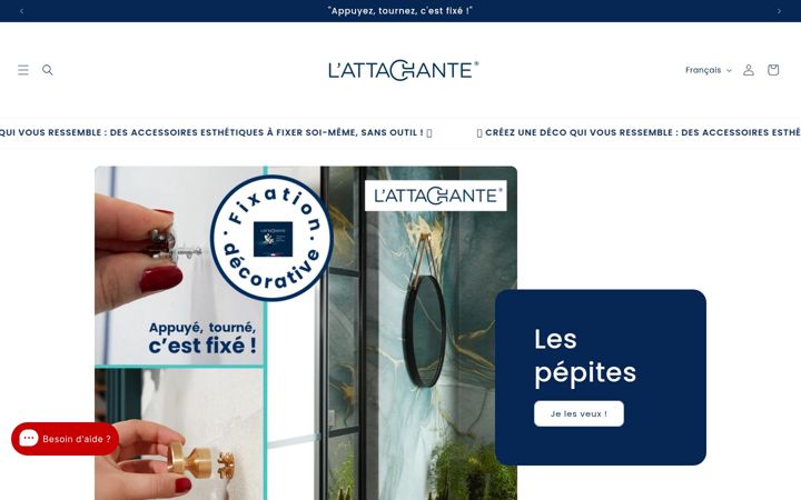 Screenshot of lattachante.fr