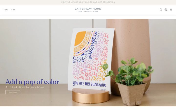 Screenshot of latterdayhome.com