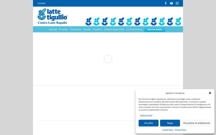Screenshot of lattetigullio.it