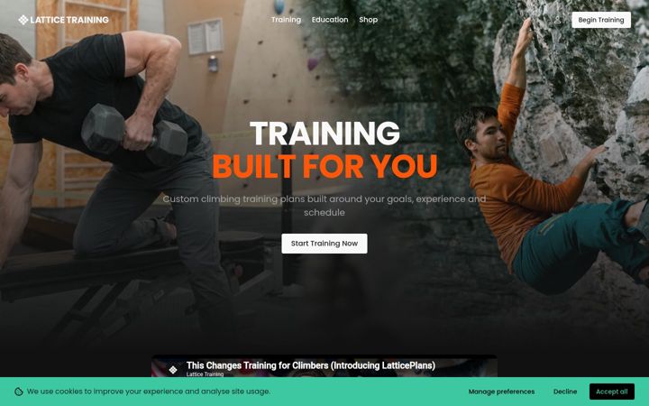 Screenshot of latticetraining.com