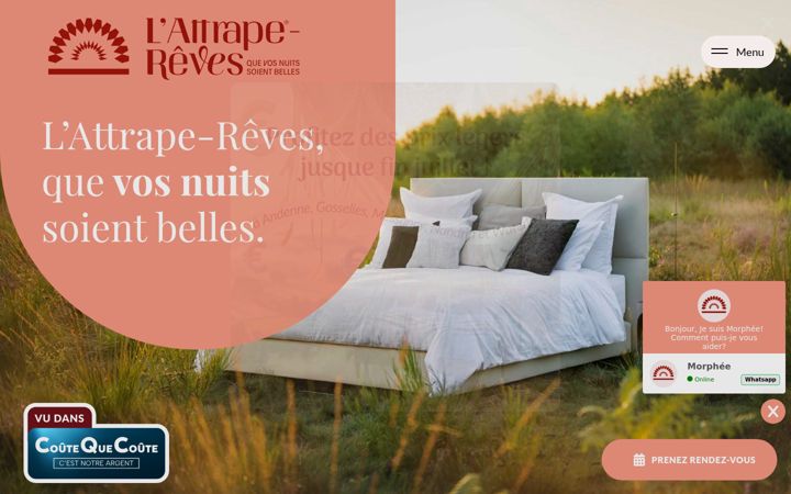 Screenshot του lattrape-reves.be