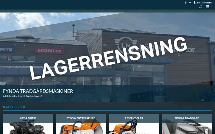 Screenshot of lattviktsmotor.se