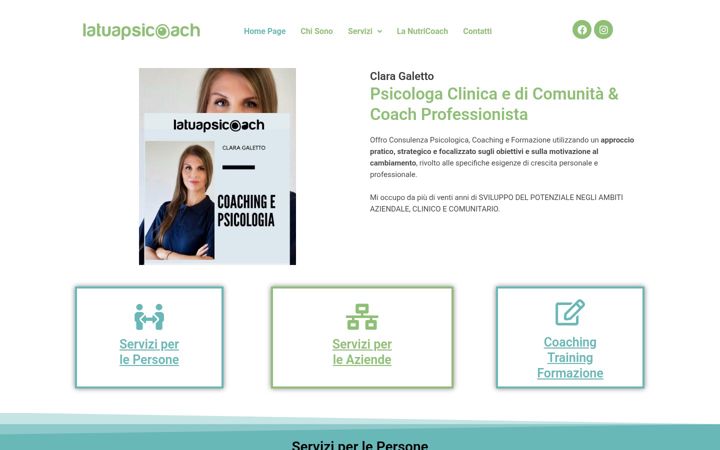 Screenshot of latuapsicoach.it