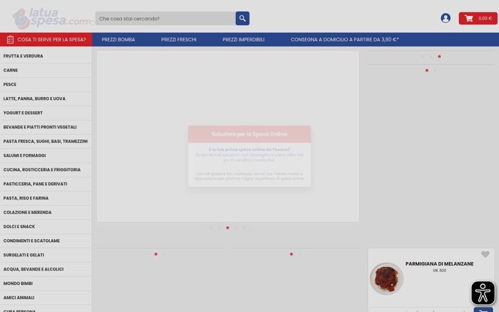Screenshot stránky latuaspesa.com