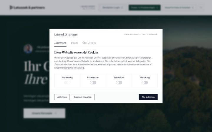 Screenshot of latuszek.de