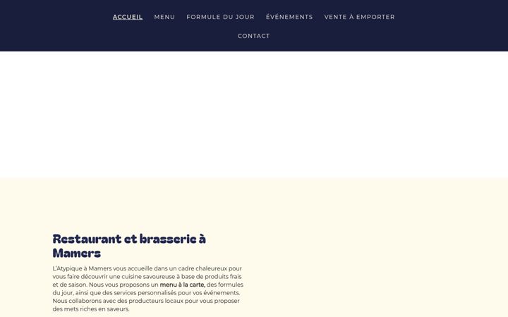Screenshot of latypique-restaurant.fr