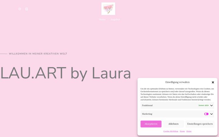 Screenshot of lauartbylaura.com