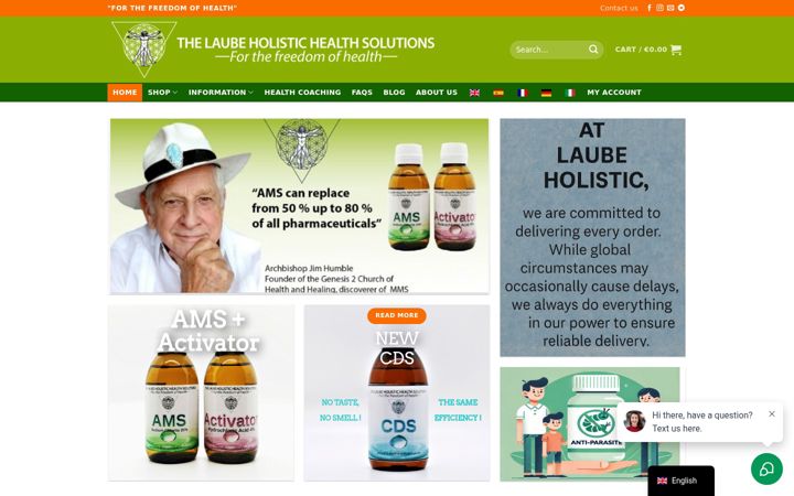 Screenshot of laubeholistic.com