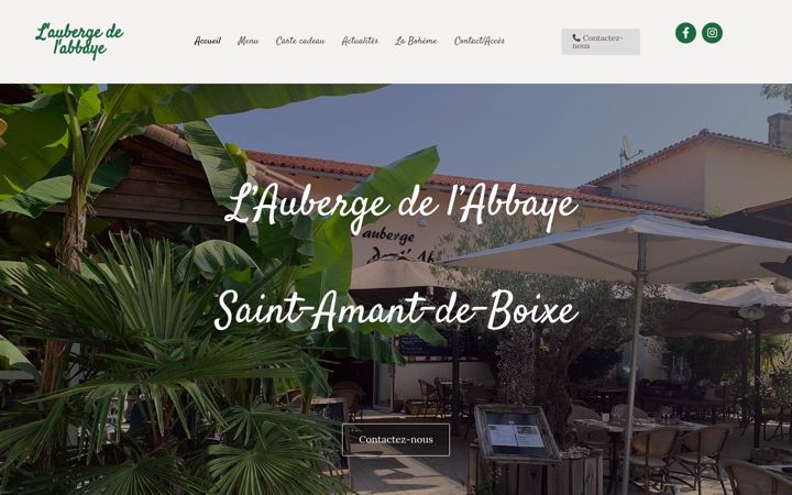 Screenshot of laubergedelabbaye.com