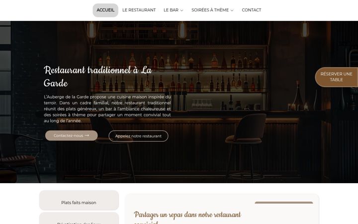 Screenshot of laubergedelagarde.fr