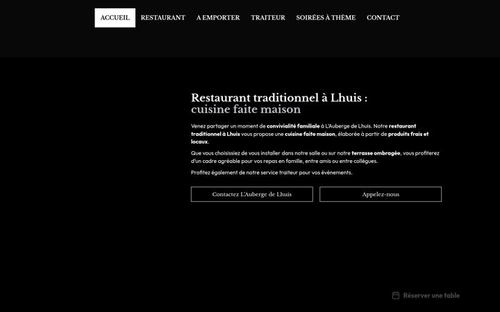 Screenshot of laubergedelhuis.fr
