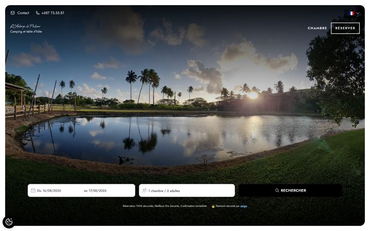 Screenshot of laubergedupecheur.com