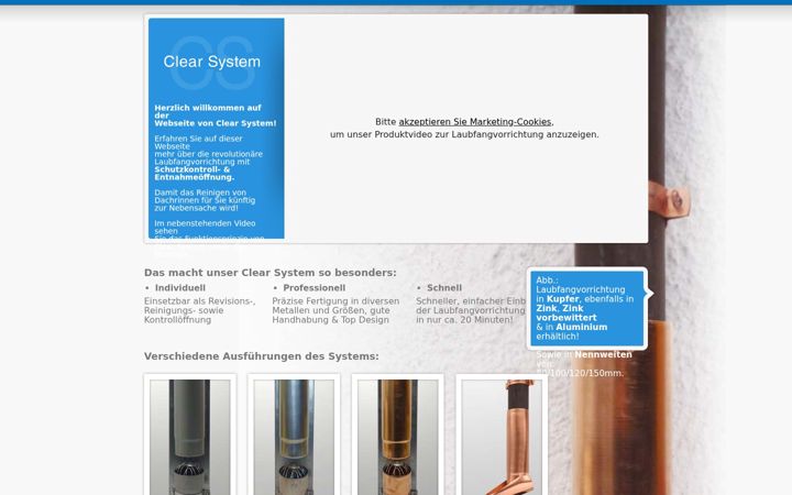 Screenshot of laubfangvorrichtung.de