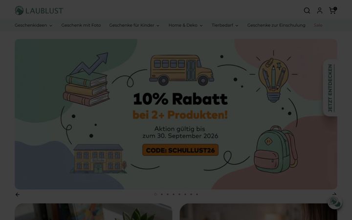Screenshot of laublust.de