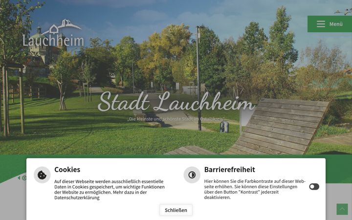 Screenshot of lauchheim.de