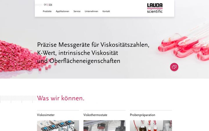 Screenshot of lauda-scientific.de