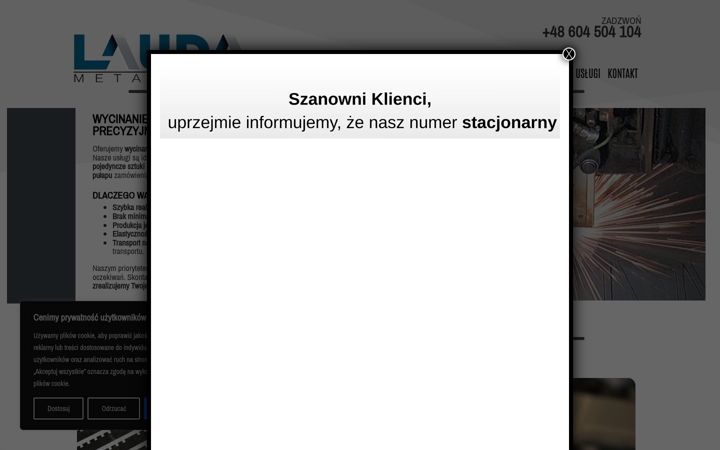 Screenshot of lauda.com.pl