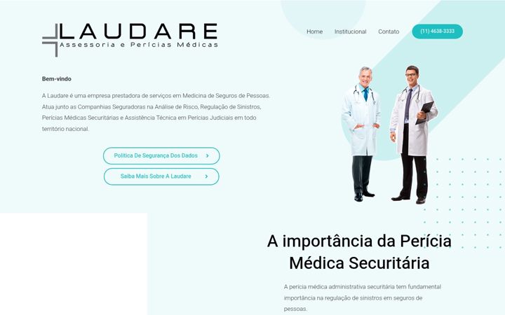 Screenshot of laudare.com.br
