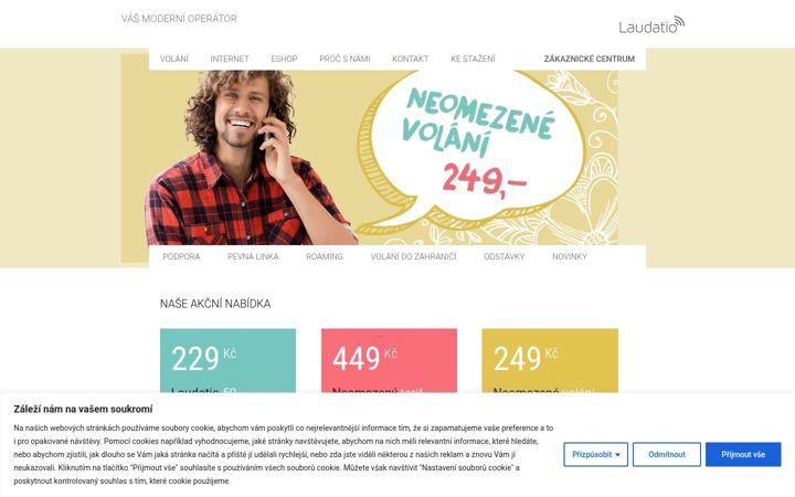 Screenshot of laudatio.cz