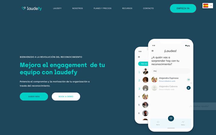 Screenshot of laudefy.com