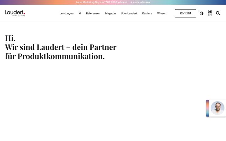 Screenshot of laudert.de