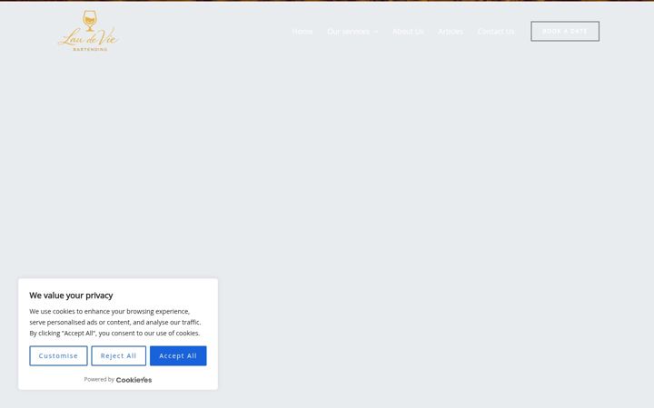 Screenshot of laudevie-bartending.com