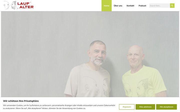 Screenshot of laufalter.at