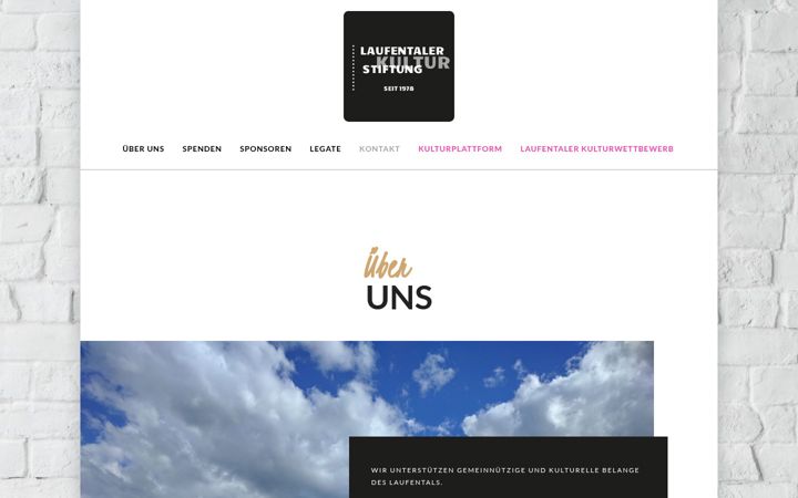 Screenshot of laufentalerkulturstiftung.ch