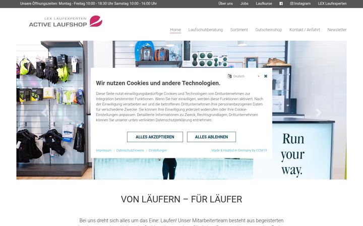Screenshot of laufexperten-muenster.de