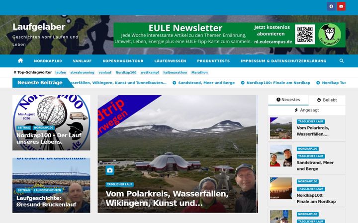 Screenshot of laufgelaber.de