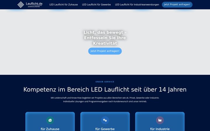 Screenshot of lauflicht.de