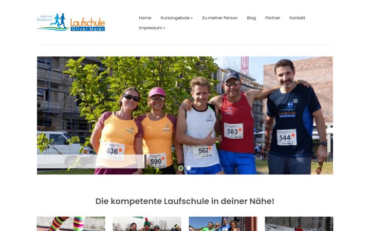 Screenshot of laufschule-maier.de