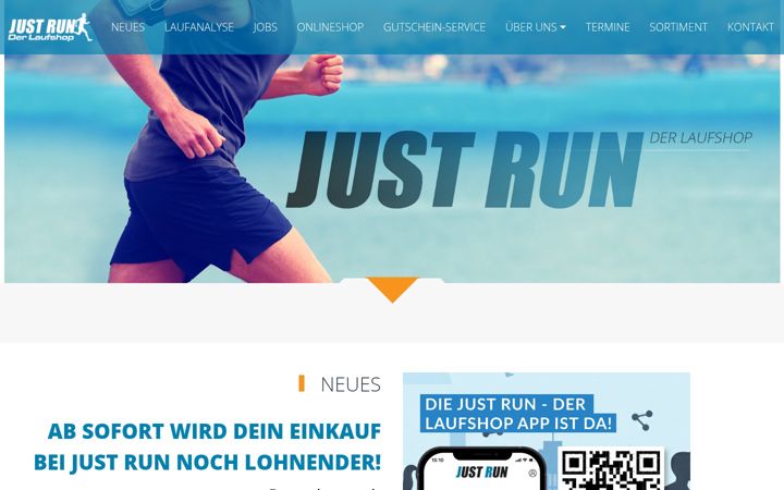 Screenshot of laufshop.de