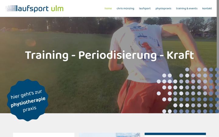 Screenshot of laufsport-ulm.de