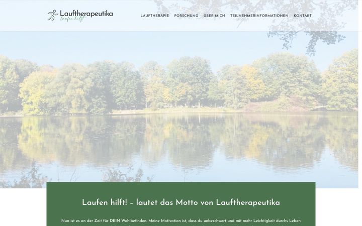 Screenshot of lauftherapeutika.de