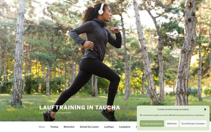 Screenshot of lauftraining-taucha.de