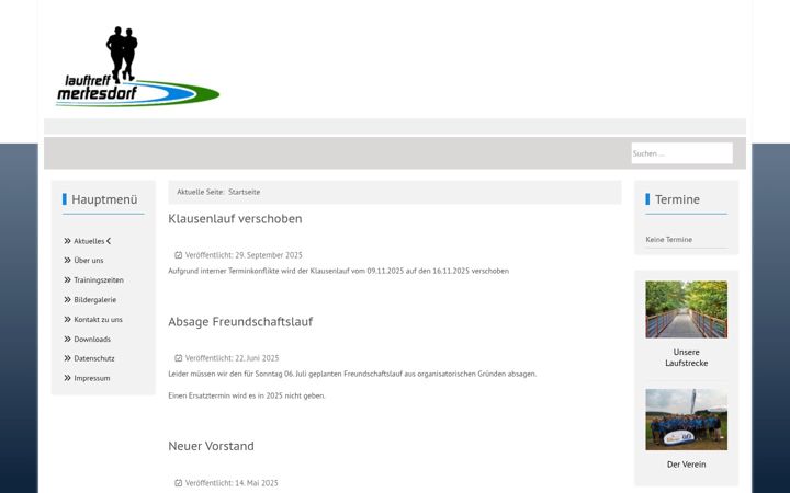 Screenshot of lauftreff-mertesdorf.de
