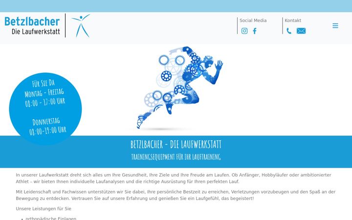 Screenshot of laufwerkstatt-betzlbacher.de