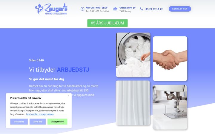 Screenshot of laugar.dk
