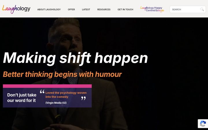 Screenshot of laughology.co.uk