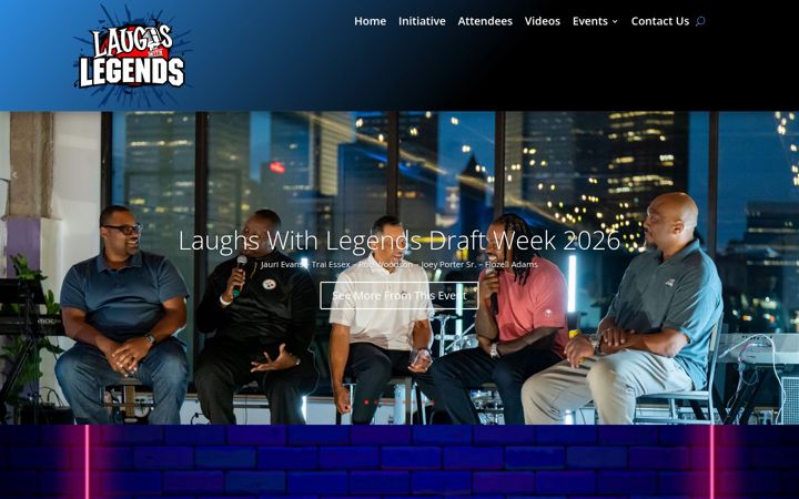 Screenshot of laughswithlegends.com