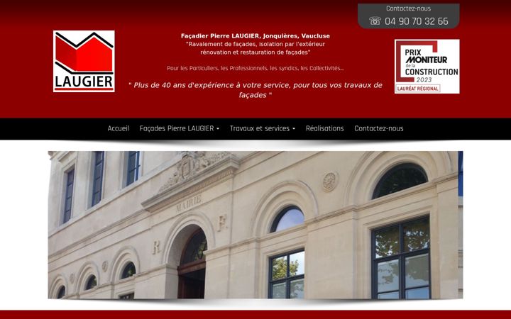 Screenshot of laugier-pierre-facades.fr