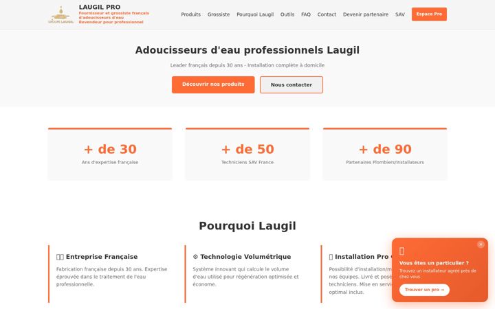 Screenshot of laugil-pro.fr