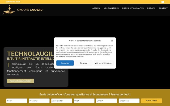 Screenshot of laugil-traitementdeau.com