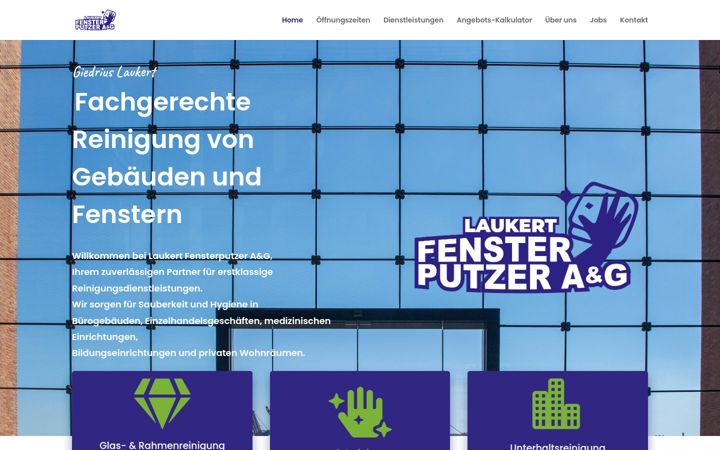 Screenshot of laukertfensterputzer.de