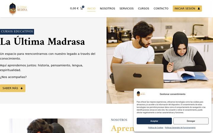 Screenshot of laultimamadrasa.com