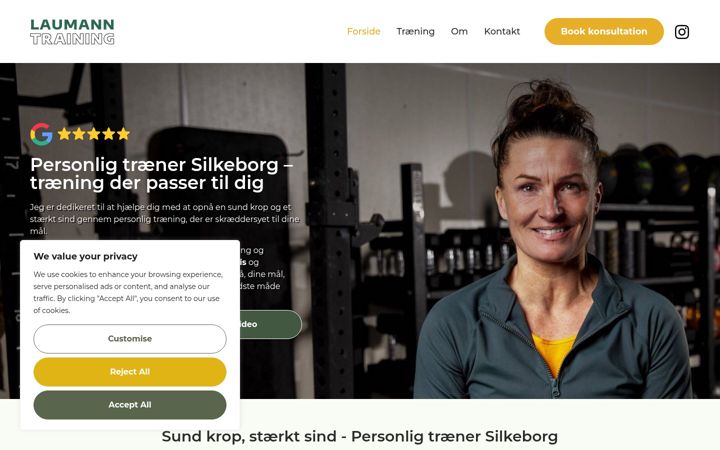 Screenshot of laumanntraining.dk