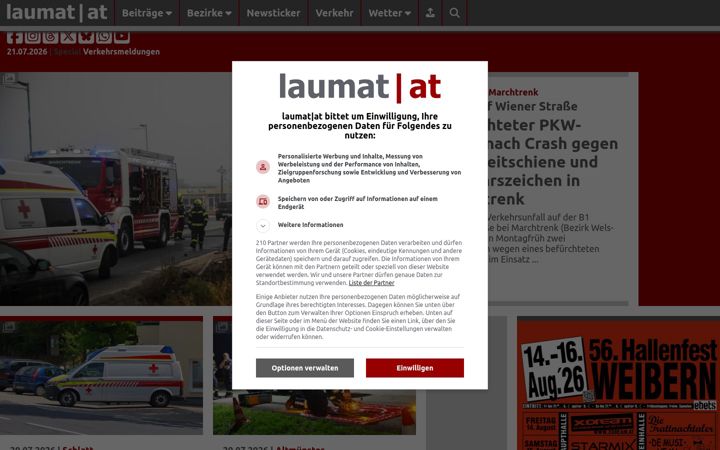 Screenshot of laumat.at