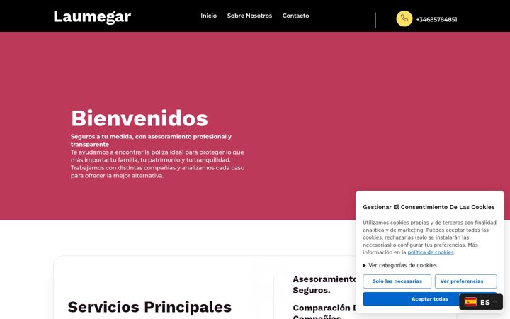 Screenshot of laumegar.com