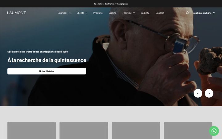 Screenshot of laumont-truffes.fr